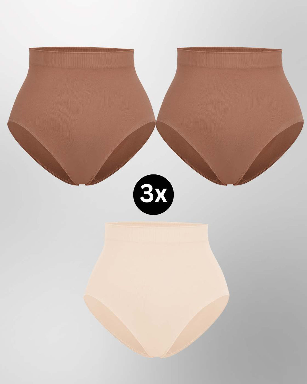 InvisiBrief "Soft" - Highwaist Panty - 3er Set