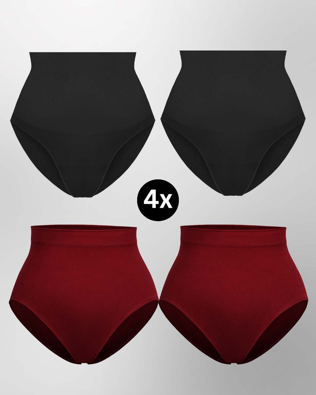 InvisiBrief "Soft" - Highwaist Panty - 4er Set