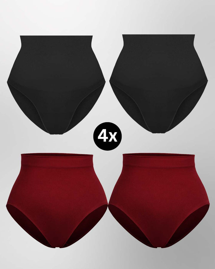 InvisiBrief "Soft" - Highwaist Panty - 4er Set