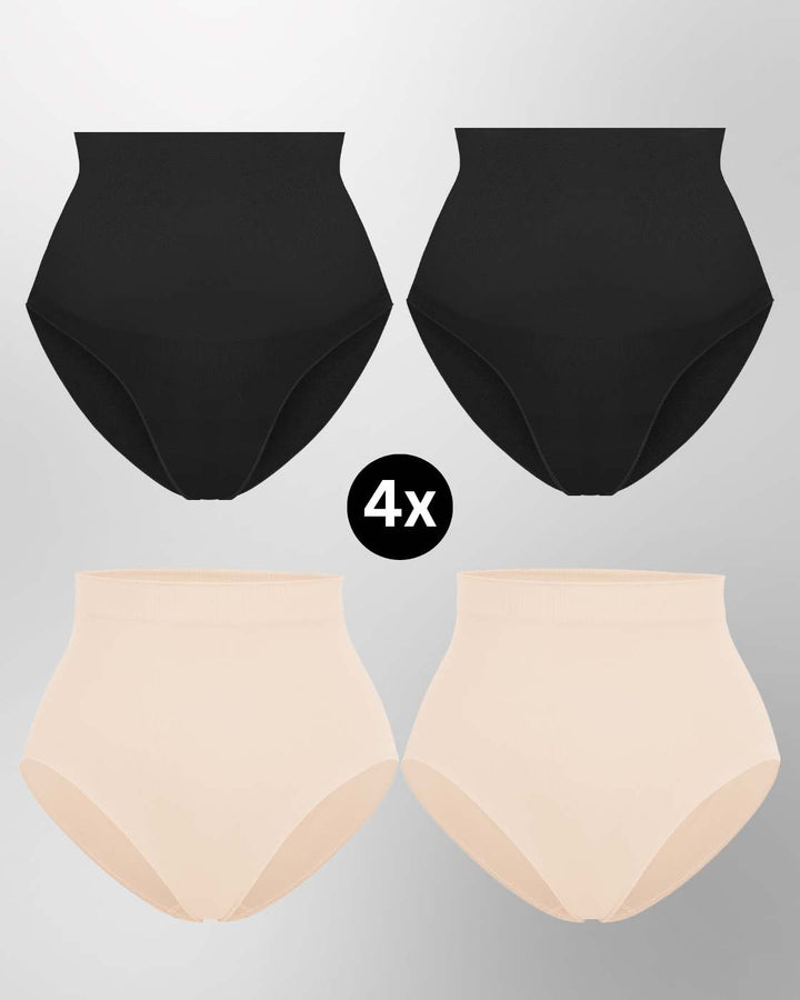 InvisiBrief "Soft" - Highwaist Panty - 4er Set