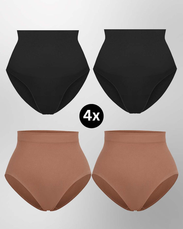 InvisiBrief "Soft" - Highwaist Panty - 4er Set