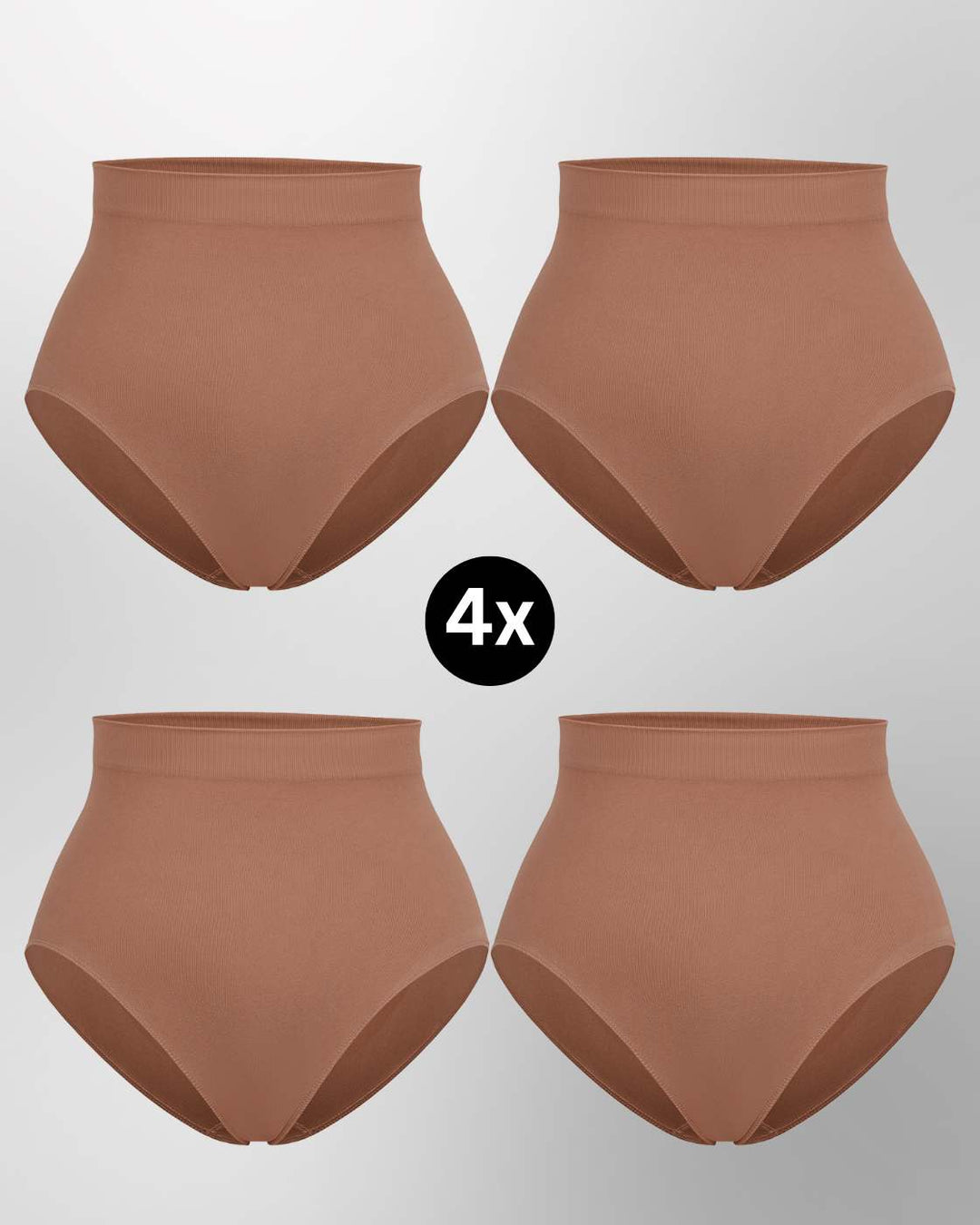 InvisiBrief "Soft" - Highwaist Panty - 4er Set