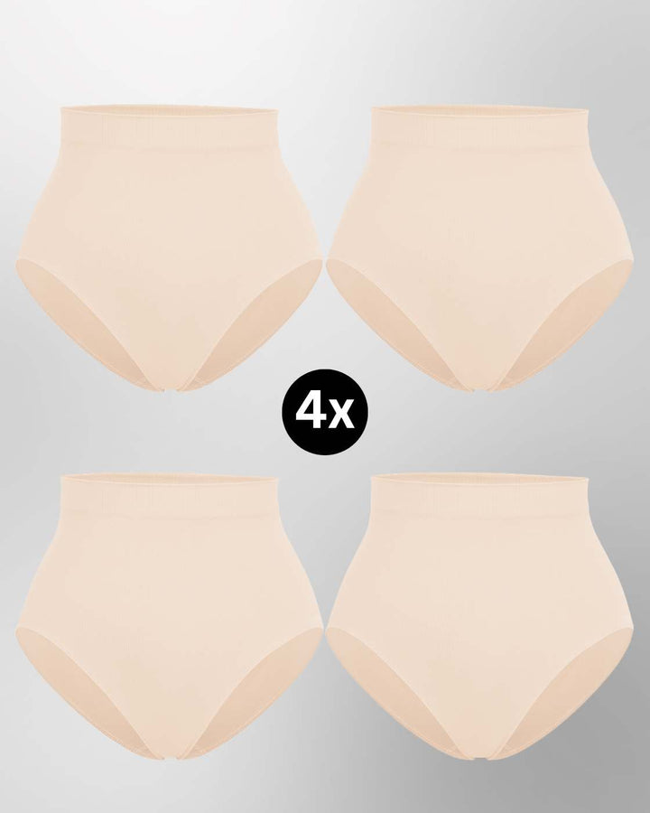 InvisiBrief "Soft" - Highwaist Panty - 4er Set