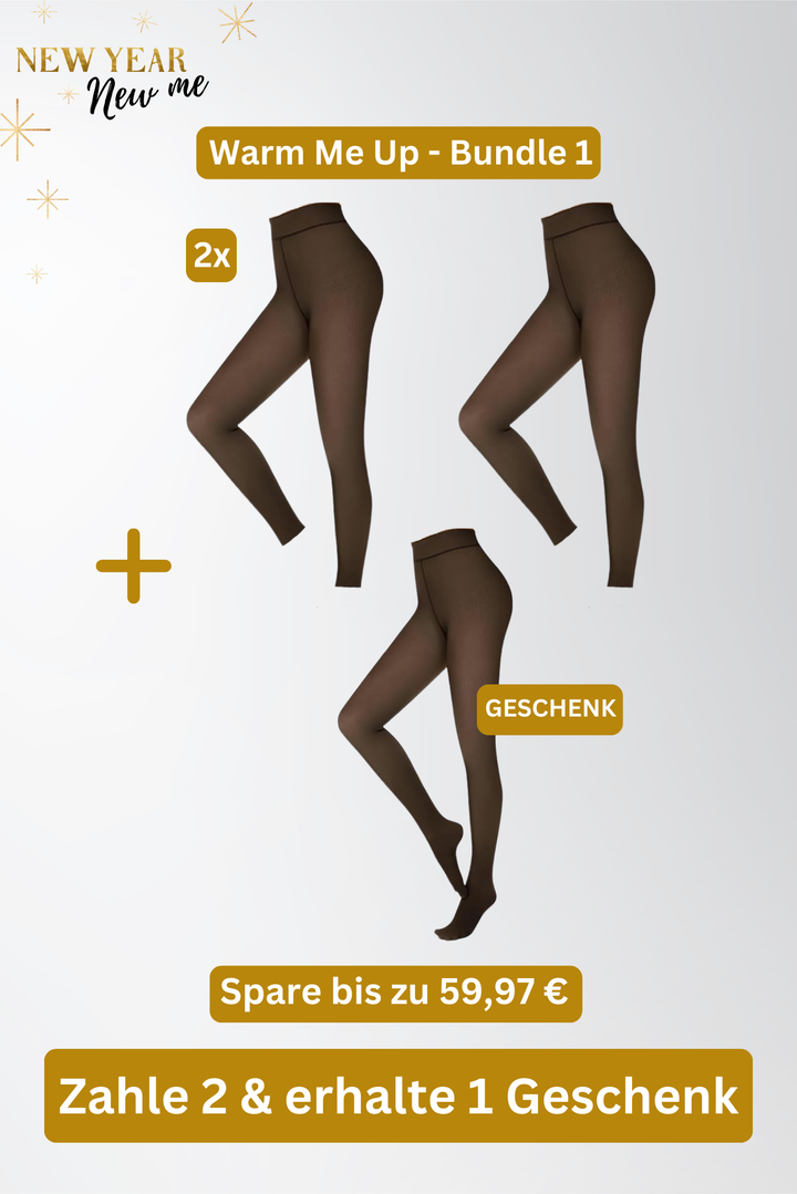 Warm Me Up (1) | 2x InvisiTights Leggings + 1x InvisiTights gefütterte Strumpfhose (2024 Version) 220g